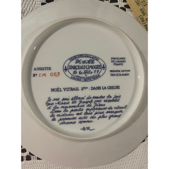 D'Arceau-Limoges, Noel Vitrail (Christmas Stained Glass), La Fuite En Egypte (Fl - Picture 2 of 5